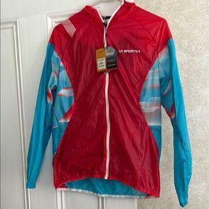 La Sportiva Women’s Red and Blue Jacket